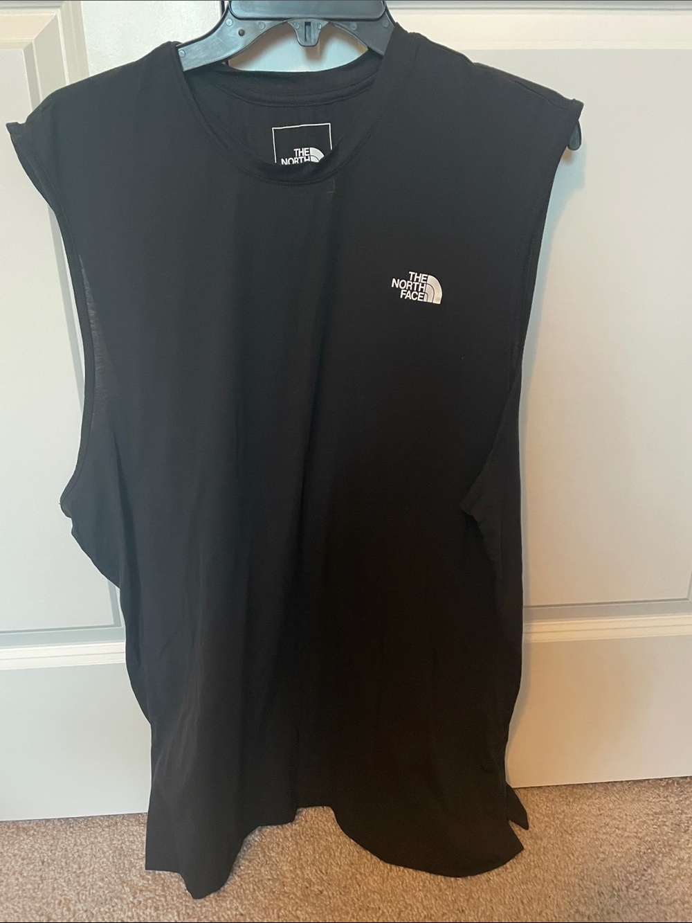 The North Face Black Sleeveless Muscle Tank with Logo